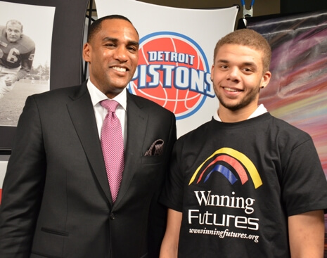 Steve Smith with a Winning Futures student.